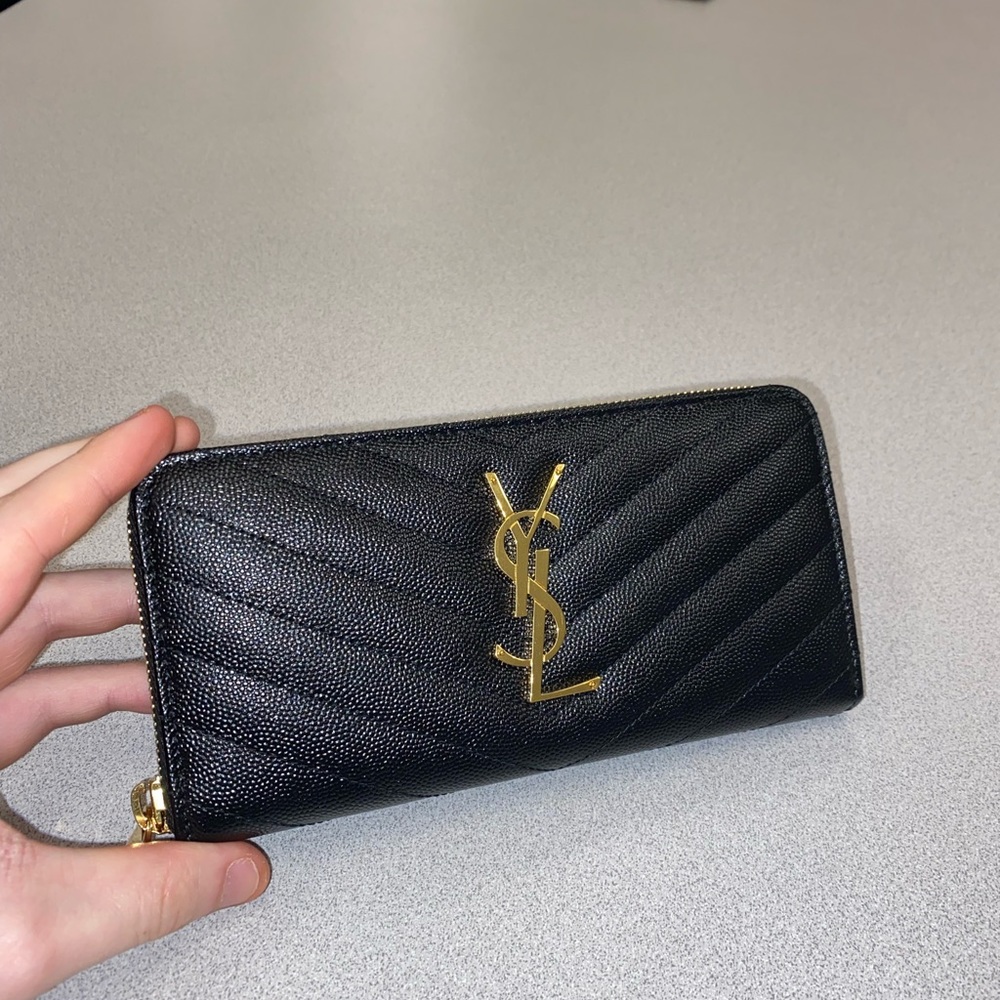 YSL Zip Wallet